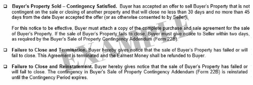 BUYING A HOME CONTINGENT ON THE SALE OF YOUR HOME