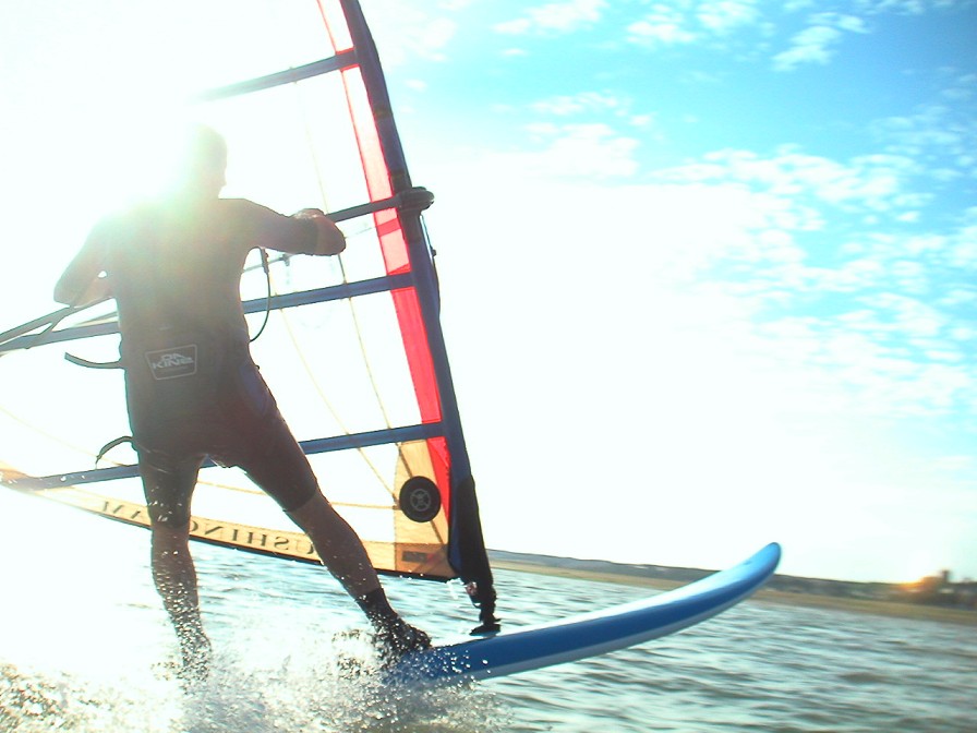 wind surfing in the pacific NW