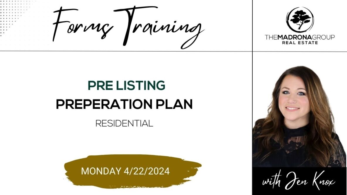 pre-list preparation for residential listings