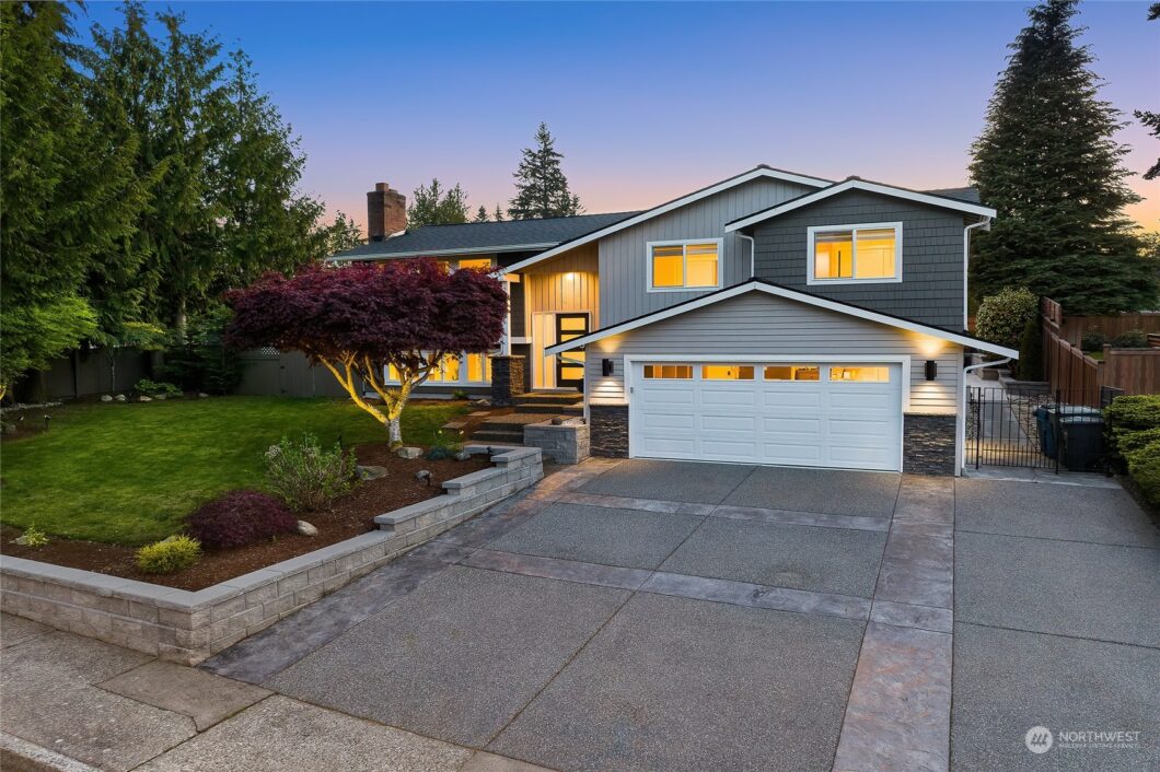 Relax and unwind in your own personal oasis in Edmonds. Situated in a serene & private neighborhood, this fully updated and remodeled gem offers a perfect blend of luxury and comfort. The kitchen boasts top-of-the-line appliances, stylish countertops, and ample space for culinary creations. Featuring a sparkling pool, tranquil hot tub, and soothing sauna. Stylish game room and wet bar downstairs. The covered & heated deck w/ built-in BBQ makes hosting gatherings fun for every occasion. All bathrooms have been thoughtfully updated with luxurious finishes. This home isn’t just a place to live; it’s a lifestyle. Don’t miss your chance to experience the best of Edmonds living! 20516 80th Avenue W Edmonds Washington | The Madrona Group