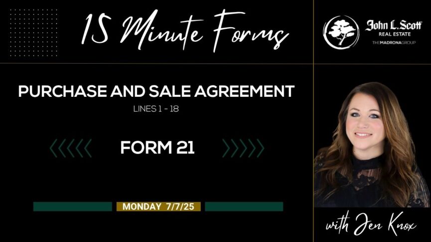 form 21 the Purchase and Sale Agreement lines 1-18
